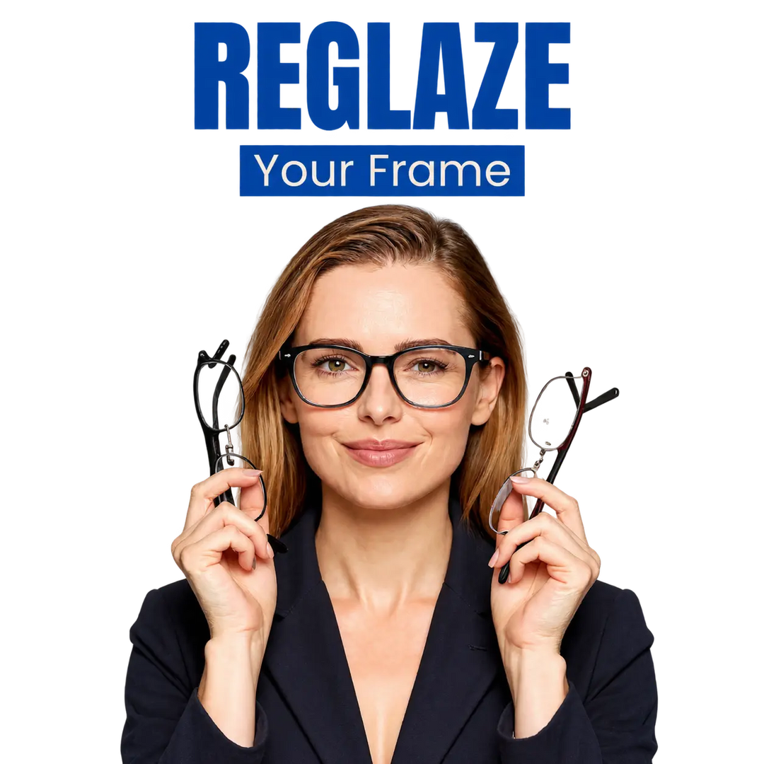 Reglazing eyeglass frames