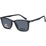 Elev8 - CLIP910 Clip-On glasses for men, featuring 54mm lens width, 18mm bridge, and 140mm temple length, with clip-on feature.