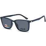 Elev8 - CLIP910 Clip-On men's eyewear with detachable lenses, featuring a lens width of 54 and bridge size of 18.