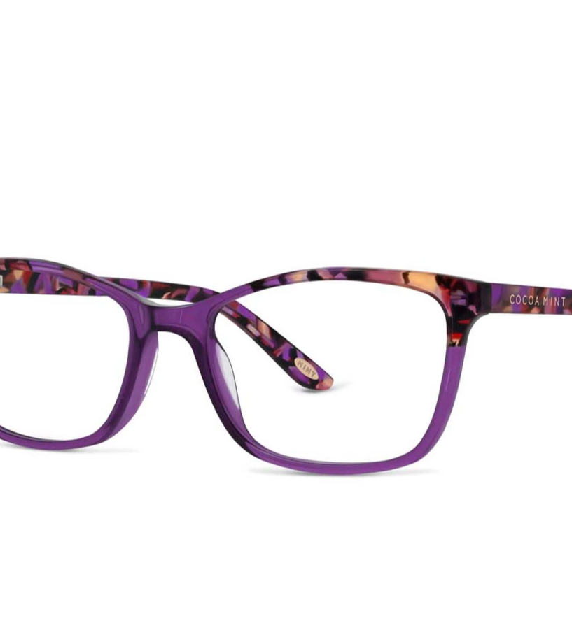 Cocoa Mint CM9095 Colours C1 Purple Marble Glasses for Women