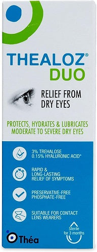 Thealoz Duo Eye Drops - Rapid & Long-Lasting Relief for Dry, Tired & Sore Eyes