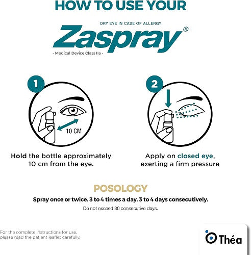 Zaspray Dry Eye Relief Spray