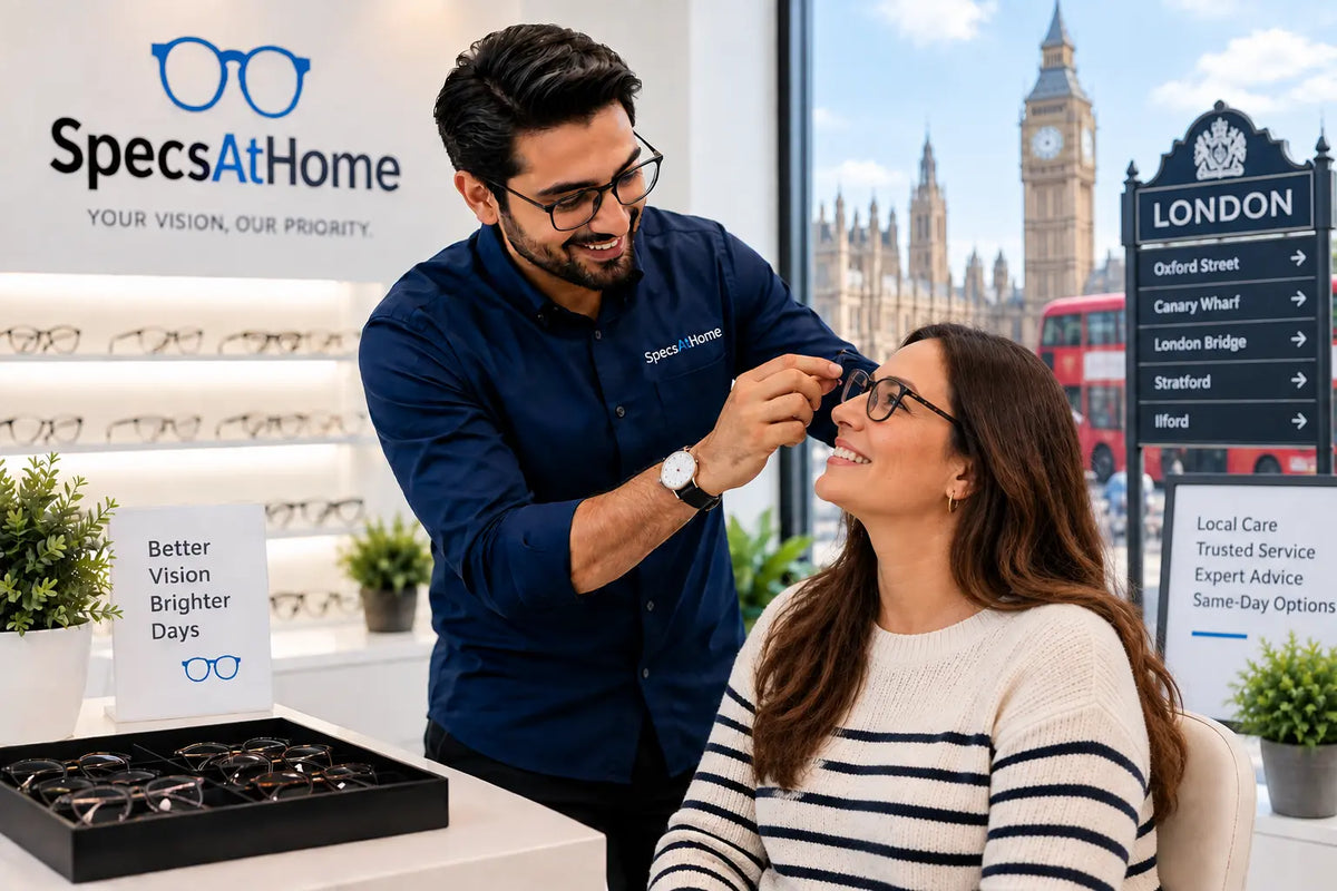 SpecsAtHome same day glasses service for customers across London