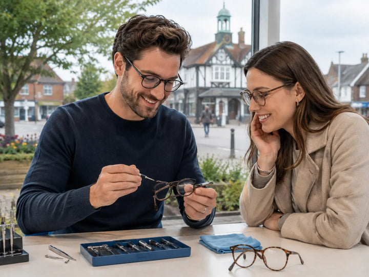 Glasses repair service in Barkingside