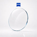Clear lens with Zeiss logo on a white background